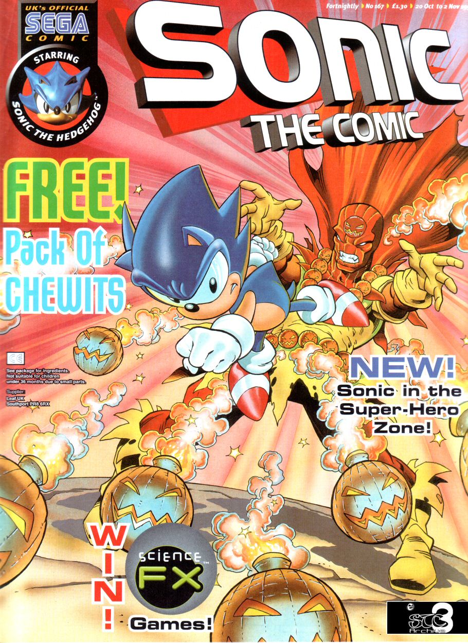 Sonic - The Comic Issue No. 167 Cover Page